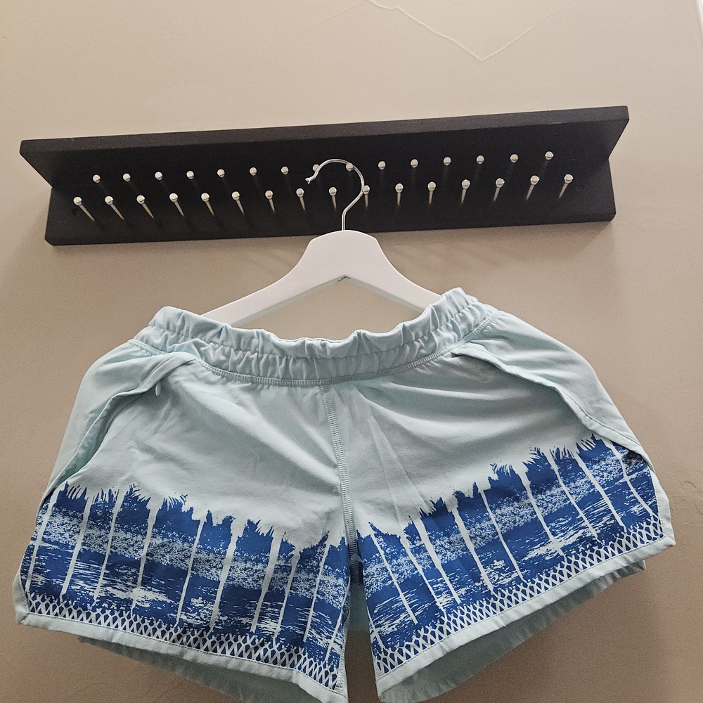 Ivivva Light Blue and Navy Women's Athletic Shorts